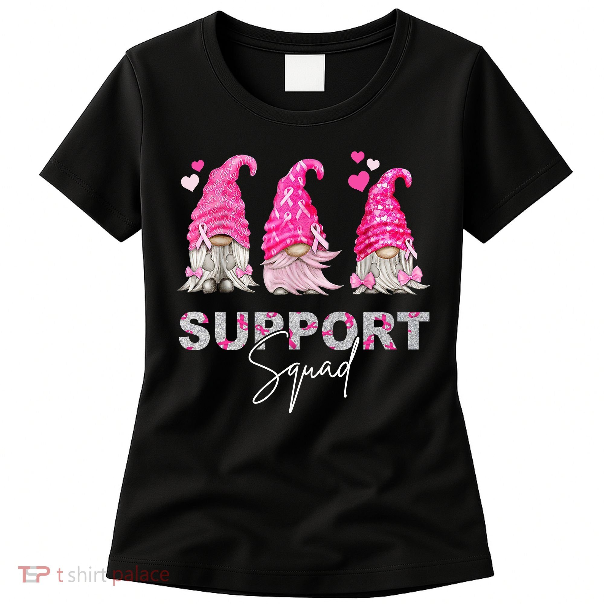 Gnome Support Squad Breast Cancer Women's T-Shirt