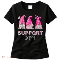 Gnome Support Squad Breast Cancer Women's T-Shirt thumb 0