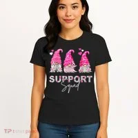 Gnome Support Squad Breast Cancer Women's T-Shirt thumb 4