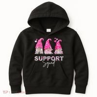 Gnome Support Squad Breast Cancer Kids Hoodie thumb 0