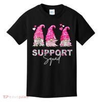Gnome Support Squad Breast Cancer Kids T-Shirt thumb 0