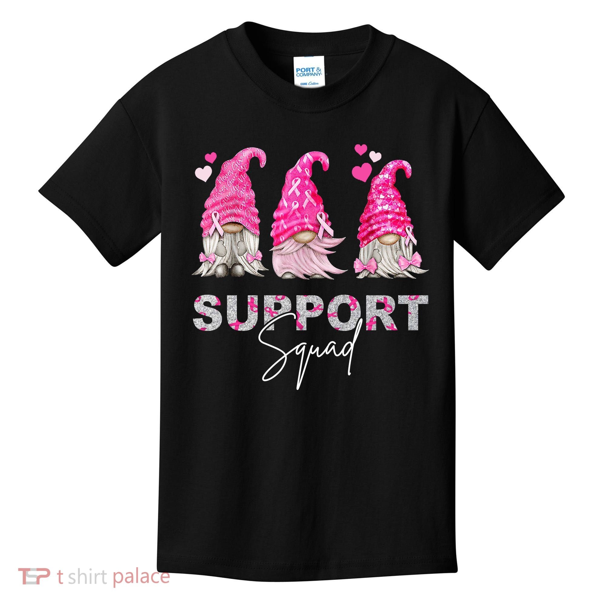 Gnome Support Squad Breast Cancer Kids T-Shirt