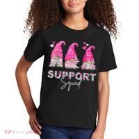 Gnome Support Squad Breast Cancer Kids T-Shirt thumb 2