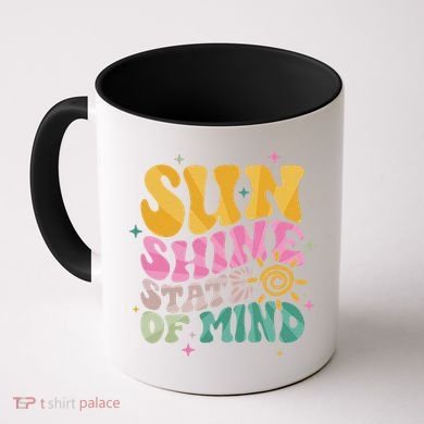 Groovy Sunshine State Of Mind Summer Break Vacation Coffee Mug