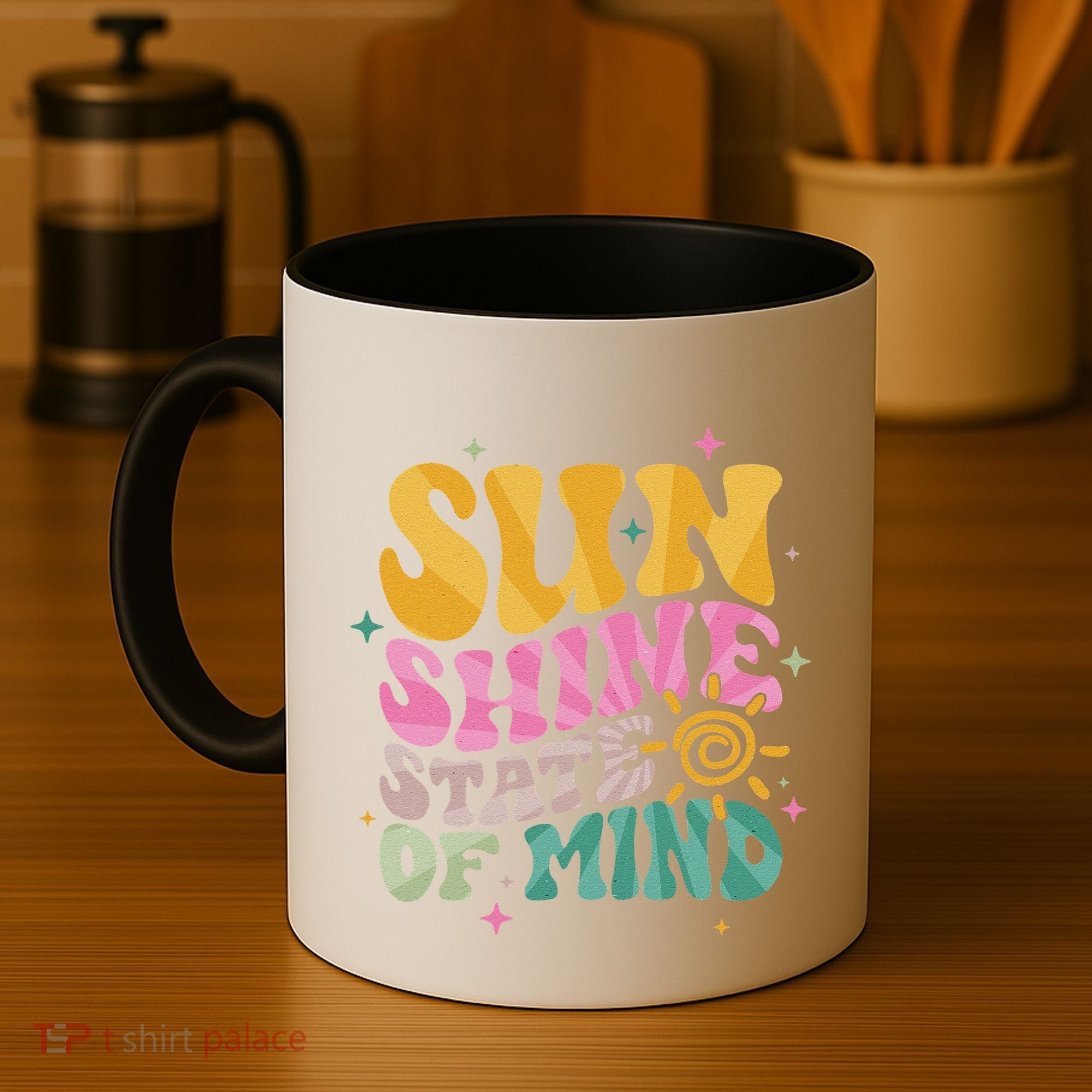 Groovy Sunshine State Of Mind Summer Break Vacation Coffee Mug