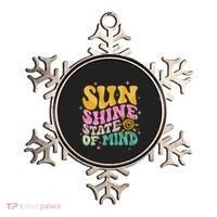 Groovy Sunshine State Of Mind Summer Break Vacation Ornament thumb 0