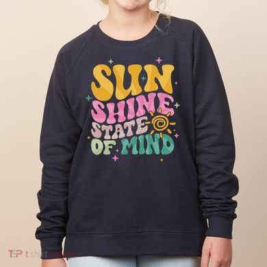 Groovy Sunshine State Of Mind Summer Break Vacation Women's Sweatshirt