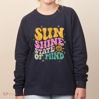 Groovy Sunshine State Of Mind Summer Break Vacation Women's Sweatshirt thumb 0