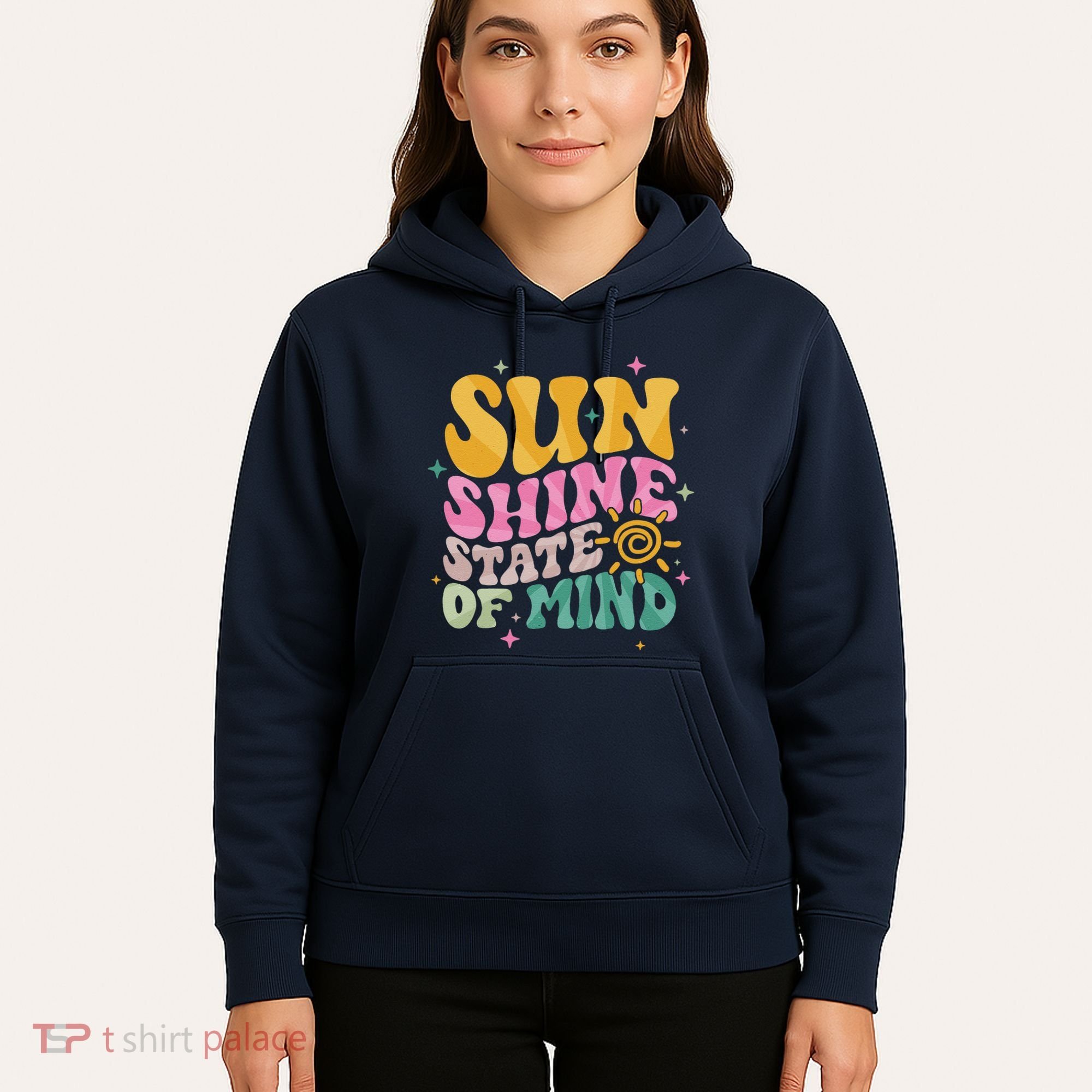 Groovy Sunshine State Of Mind Summer Break Vacation Hoodie
