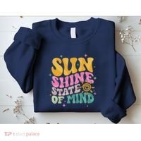 Groovy Sunshine State Of Mind Summer Break Vacation Sweatshirt thumb 2