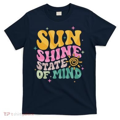 Groovy Sunshine State Of Mind Summer Break Vacation T-Shirt