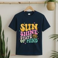 Groovy Sunshine State Of Mind Summer Break Vacation T-Shirt thumb 2