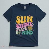 Groovy Sunshine State Of Mind Summer Break Vacation T-Shirt thumb 5