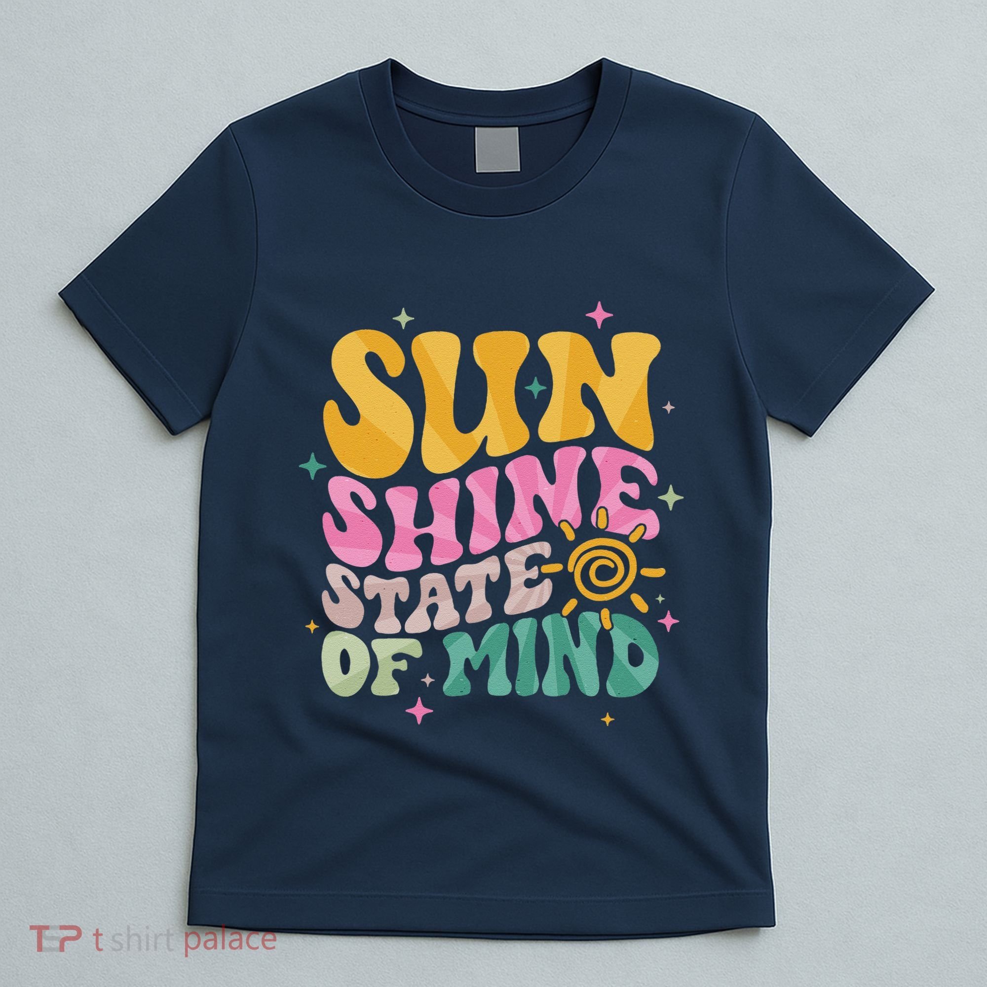 Groovy Sunshine State Of Mind Summer Break Vacation T-Shirt