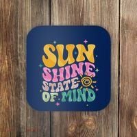Groovy Sunshine State Of Mind Summer Break Vacation Coaster thumb 0