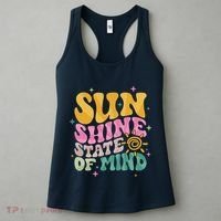 Groovy Sunshine State Of Mind Summer Break Vacation Women's Tank Top thumb 3