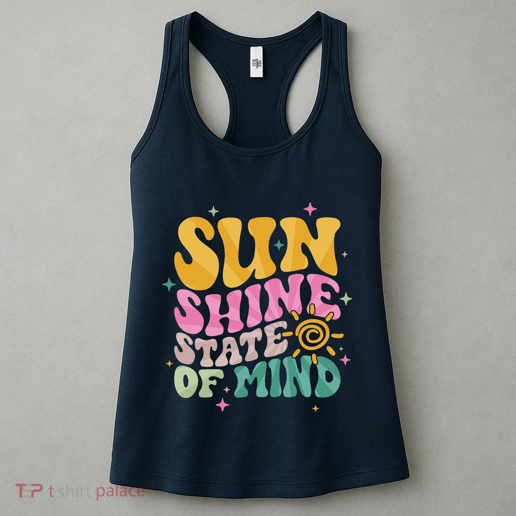 Groovy Sunshine State Of Mind Summer Break Vacation Women's Tank Top