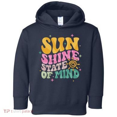Groovy Sunshine State Of Mind Summer Break Vacation Toddler Hoodie