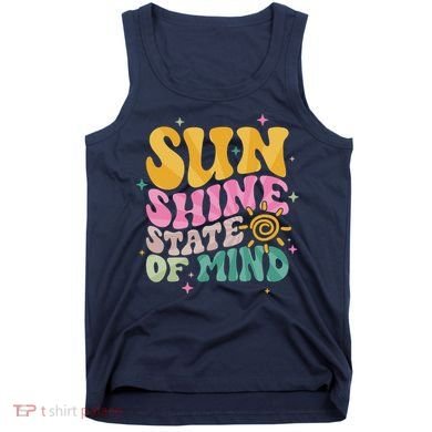 Groovy Sunshine State Of Mind Summer Break Vacation Tank Top