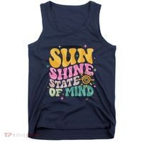Groovy Sunshine State Of Mind Summer Break Vacation Tank Top thumb 0