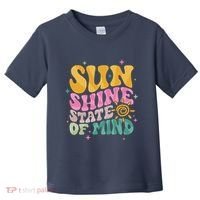 Groovy Sunshine State Of Mind Summer Break Vacation Toddler T-Shirt thumb 0
