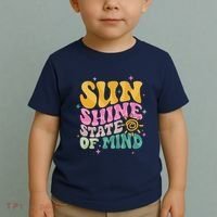 Groovy Sunshine State Of Mind Summer Break Vacation Toddler T-Shirt thumb 2