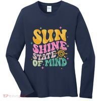 Groovy Sunshine State Of Mind Summer Break Vacation Women's Long Sleeve Shirt thumb 0