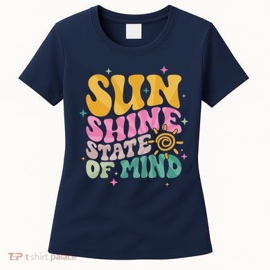Groovy Sunshine State Of Mind Summer Break Vacation Women's T-Shirt