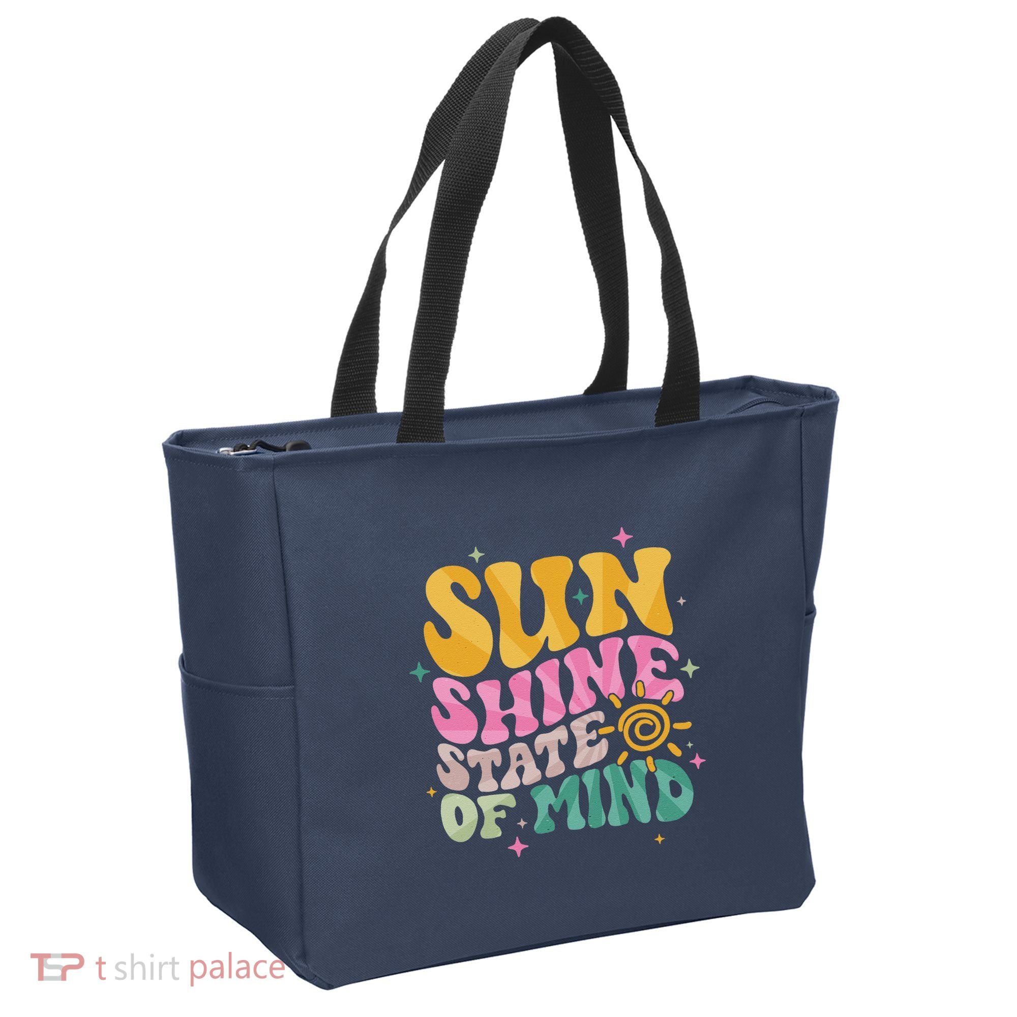 Groovy Sunshine State Of Mind Summer Break Vacation Tote Bag