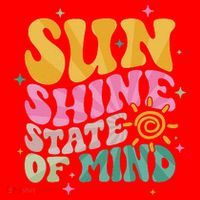 Groovy Sunshine State Of Mind Summer Break Vacation Santa Hat thumb 1