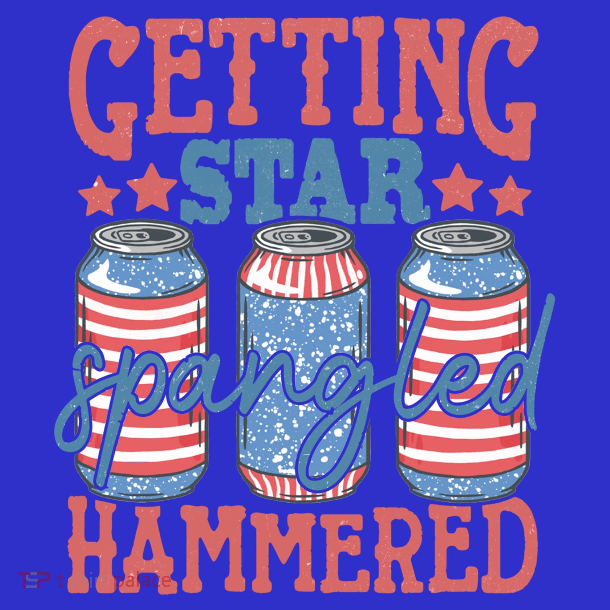 Getting Star Spangled Hammered 4th Of July Retro Style Beer Gift Mousepad