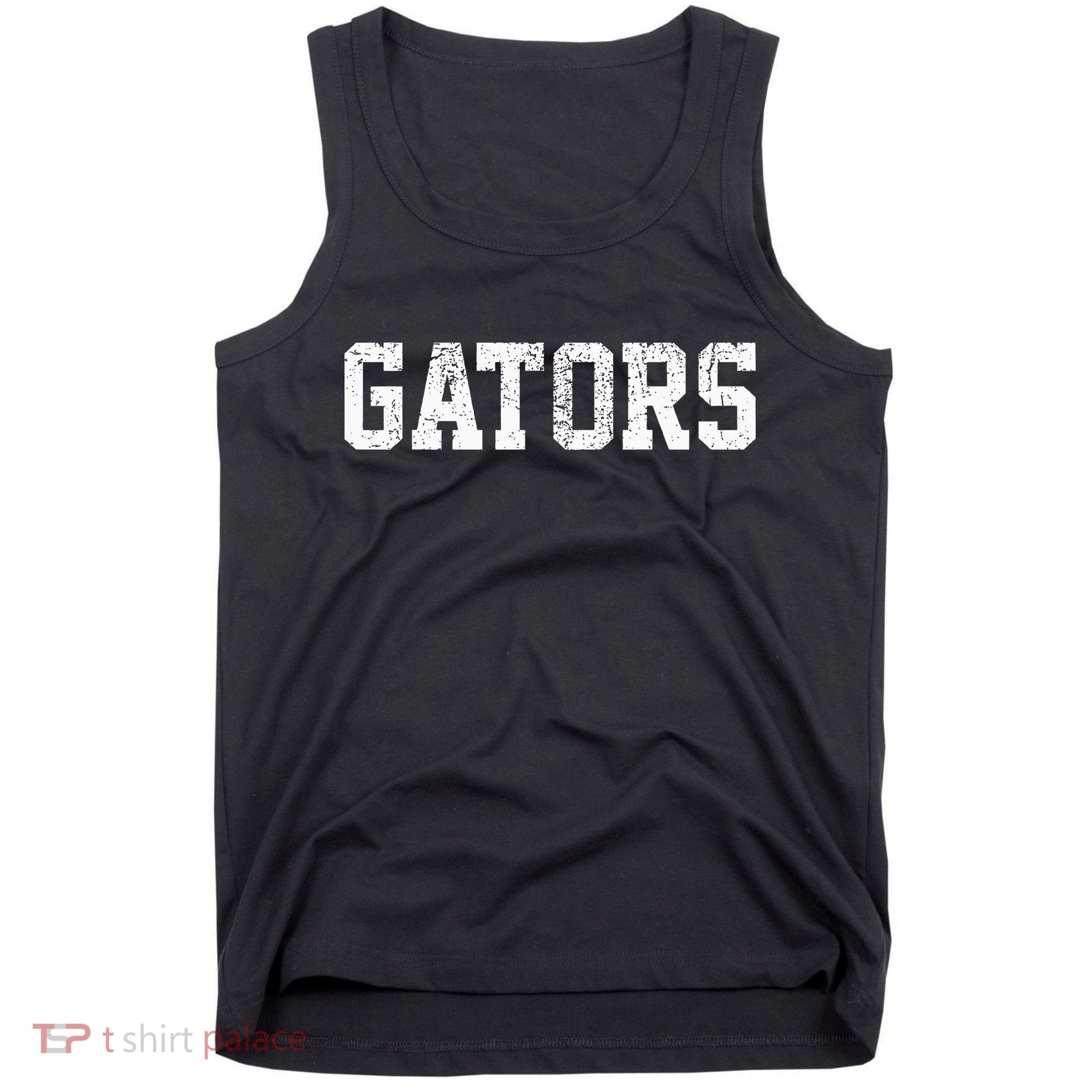 Gators School Sports Fan Team Spirit Mascot Heart Tank Top