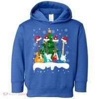 Guitar Santa Snow Christmas Tree Funny For Music Lovers Xmas Great Gift Toddler Hoodie thumb 0