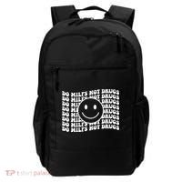 Groovy Style Smile Face Do Milfs Not Drugs Backpack thumb 0