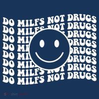 Groovy Style Smile Face Do Milfs Not Drugs Women's Hoodie thumb 2