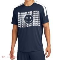 Groovy Style Smile Face Do Milfs Not Drugs Sport-Tek Competitor United Soccer Jersey thumb 0
