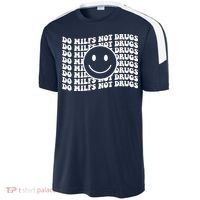 Groovy Style Smile Face Do Milfs Not Drugs Sport-Tek Competitor United Soccer Jersey thumb 2