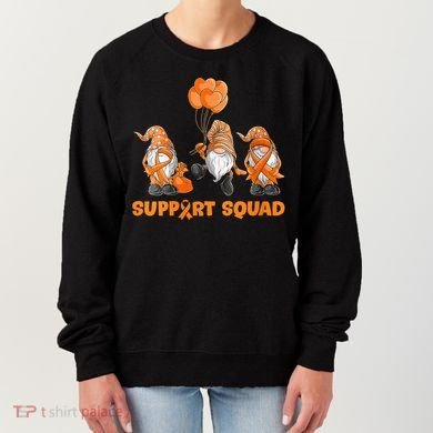 Gnomes Support Squad MS Awareness Orange Ribbon Women's Sweatshirt