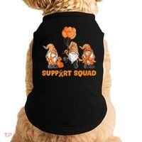 Gnomes Support Squad MS Awareness Orange Ribbon Doggie Tank thumb 0