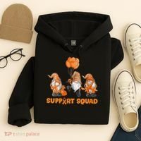 Gnomes Support Squad MS Awareness Orange Ribbon Hoodie thumb 4