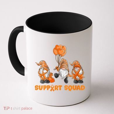 Gnomes Support Squad MS Awareness Orange Ribbon Coffee Mug