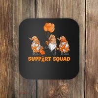 Gnomes Support Squad MS Awareness Orange Ribbon Coaster thumb 0