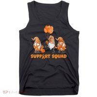 Gnomes Support Squad MS Awareness Orange Ribbon Tank Top thumb 0