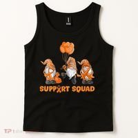 Gnomes Support Squad MS Awareness Orange Ribbon Tank Top thumb 2