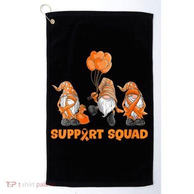 Gnomes Support Squad MS Awareness Orange Ribbon Golf Towel