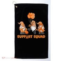Gnomes Support Squad MS Awareness Orange Ribbon Golf Towel thumb 0