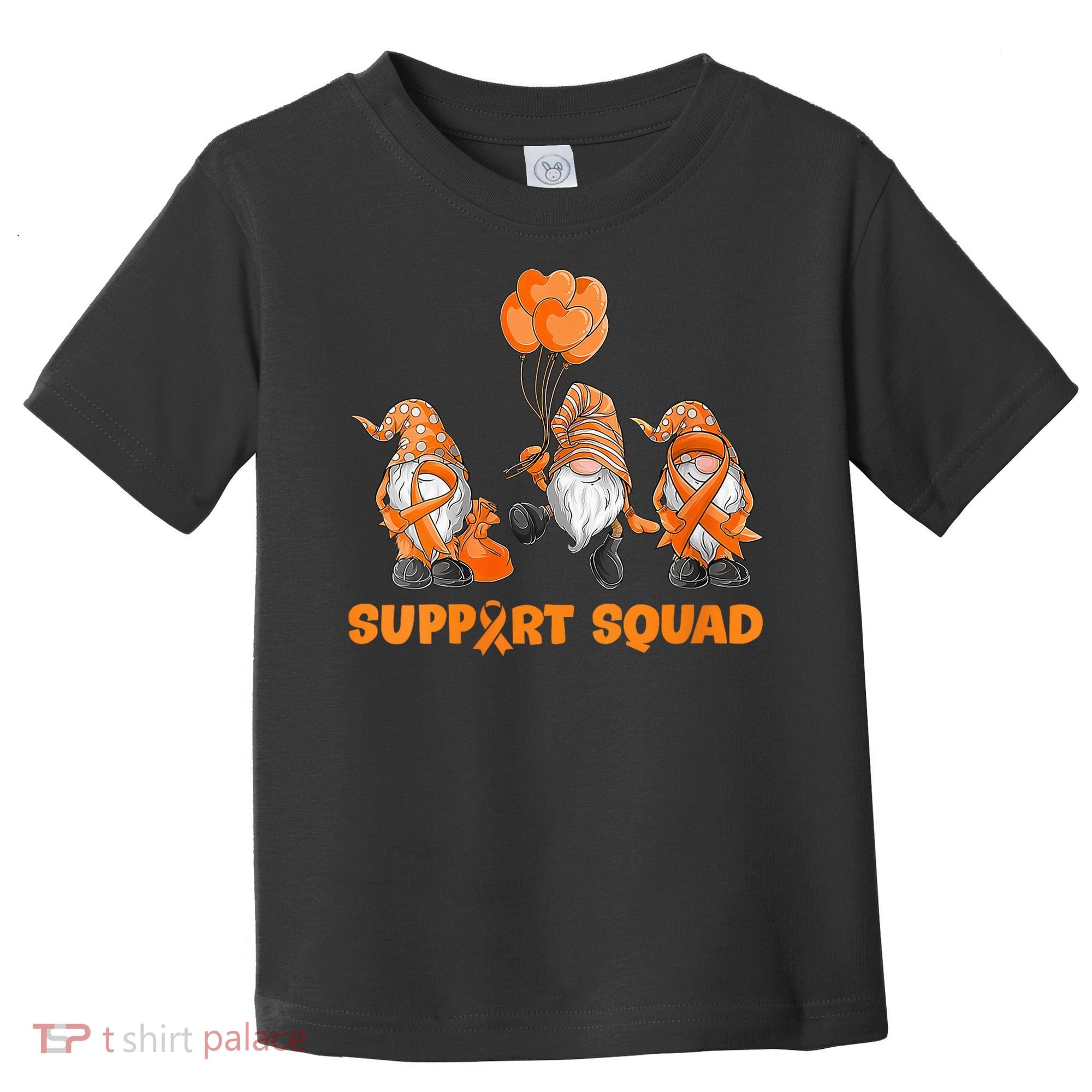 Gnomes Support Squad MS Awareness Orange Ribbon Toddler T-Shirt