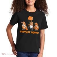 Gnomes Support Squad MS Awareness Orange Ribbon Kids T-Shirt thumb 2