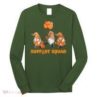 Gnomes Support Squad MS Awareness Orange Ribbon Long Sleeve Shirt thumb 0
