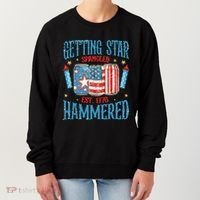 Getting Star Spangled Hammered Funny America 4th Of July Women's Sweatshirt thumb 0